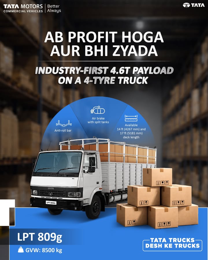 Tata LPT 809g delivers industry first 4