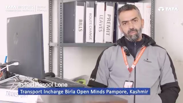 Meet Irshad Rasool Lone, Transport Incharge at Birla Open Minds, Pampore, Kashmir