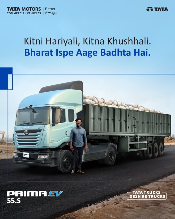 The Tata Prima EV 55.S sets a new benchmark in electric heavy duty transport
