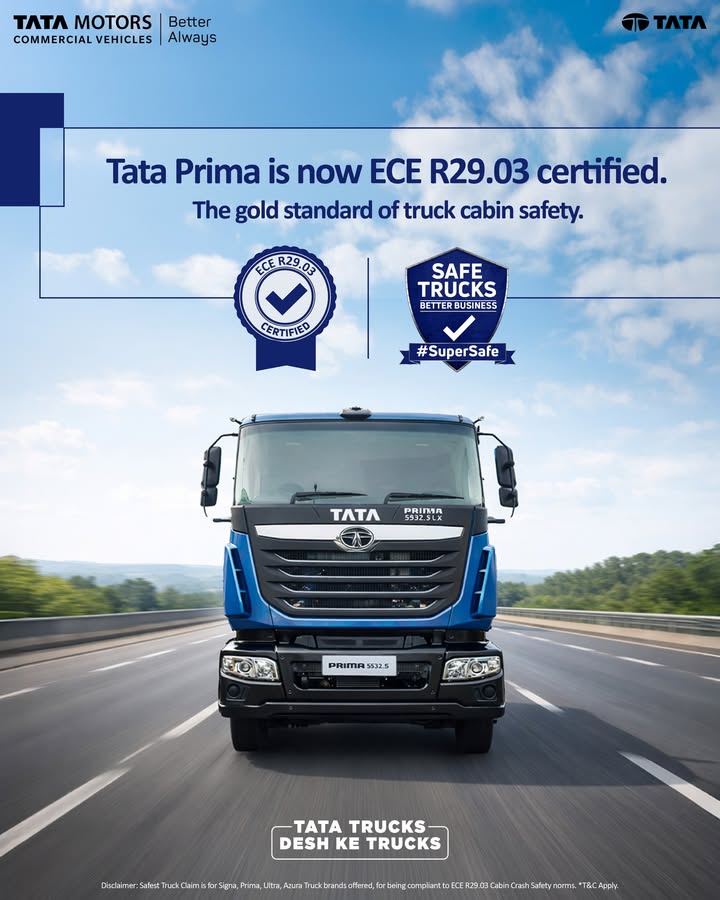 The benchmark just moved. The Prima 5532.S cabin is now compliant with European ECE R29