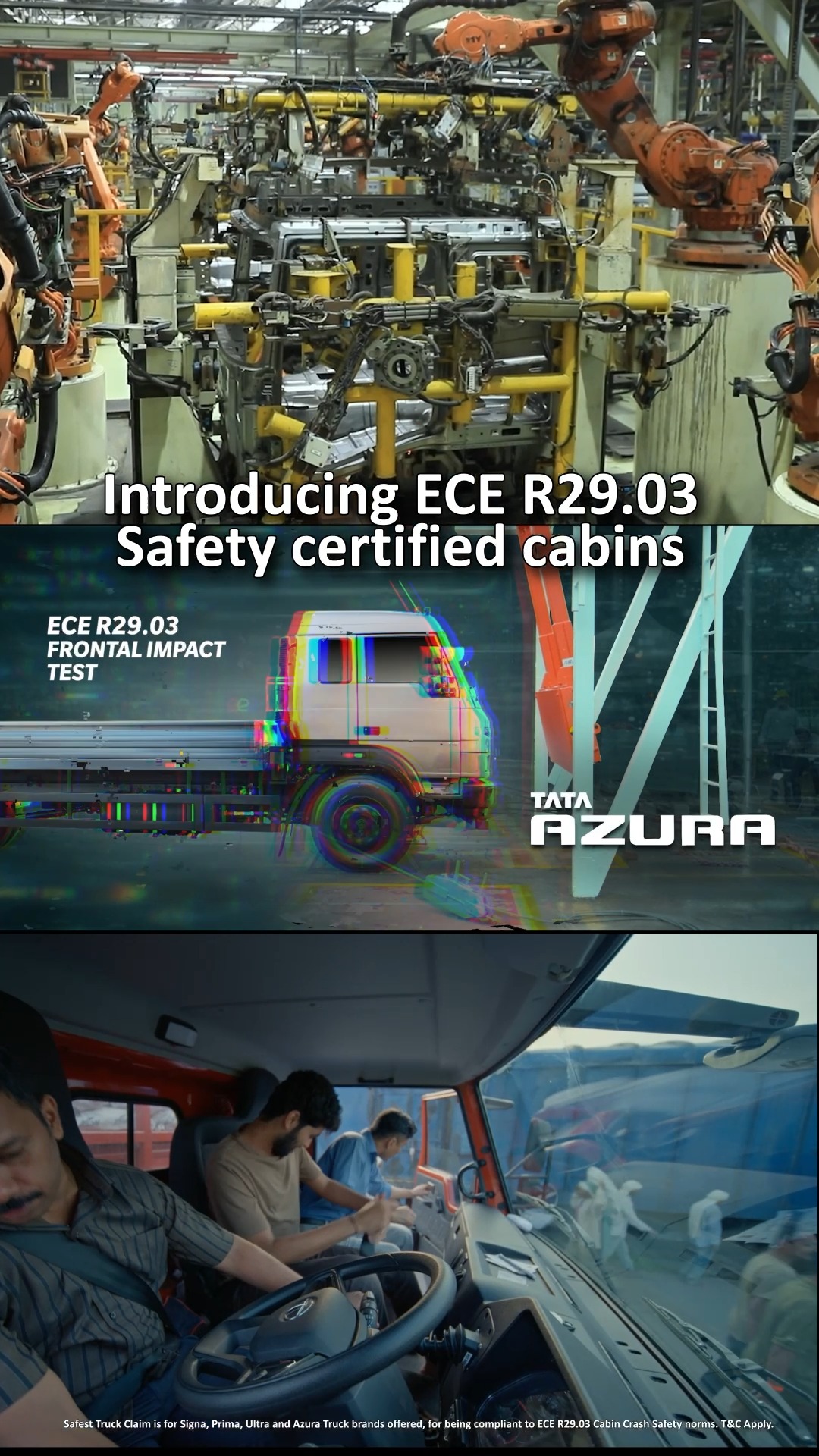 At Tata Motors Commercial Vehicles, safety is not an addition. It is the starting point