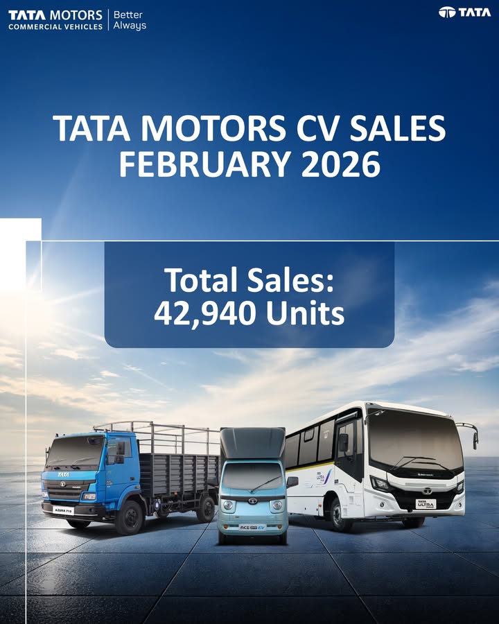 Tata Motors CV Sales February 2026 Click on the link to know more https cv.tatamotors