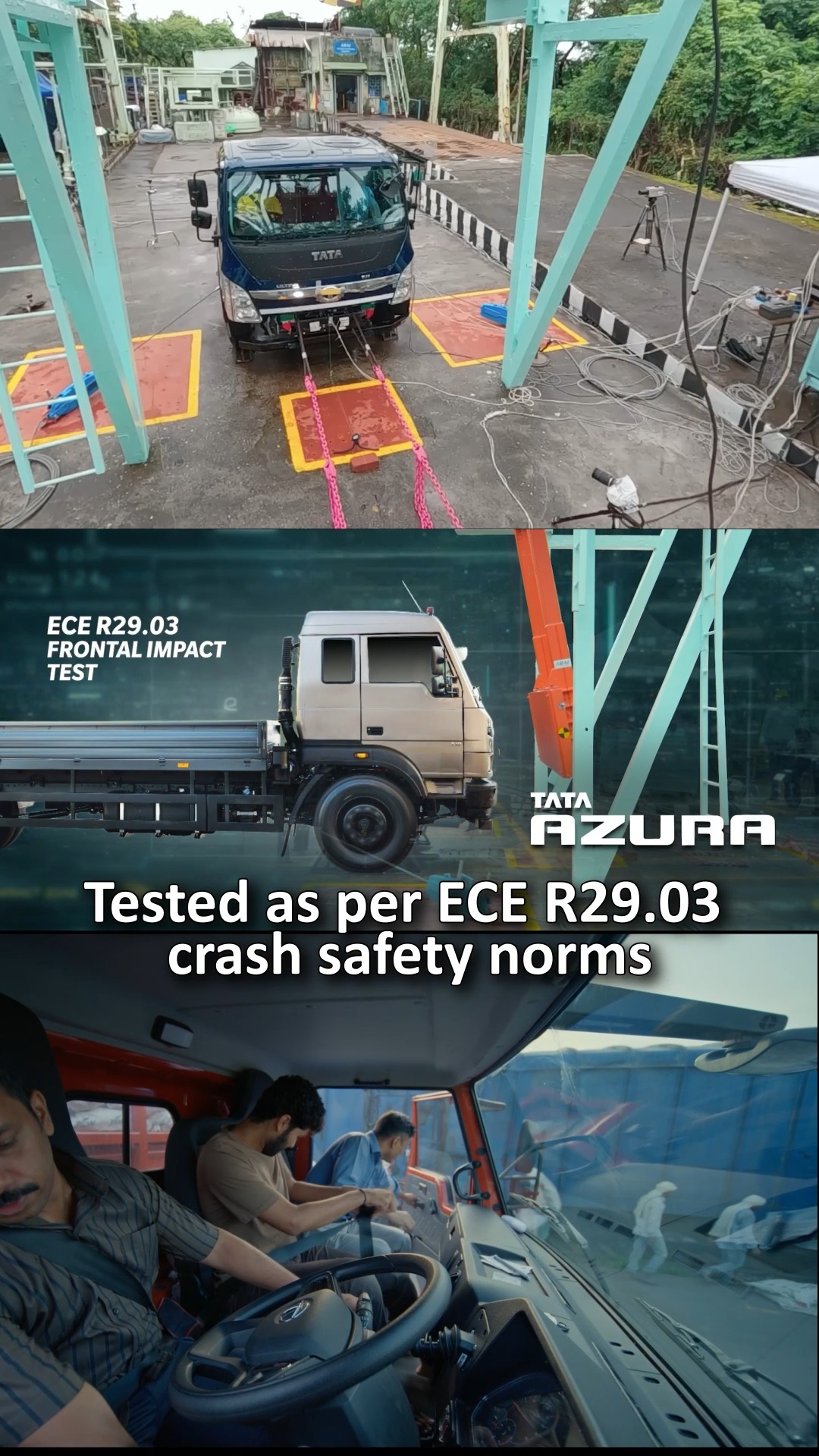 Truck cabins from Tata Motors Commercial Vehicles are tested as per ECE R29