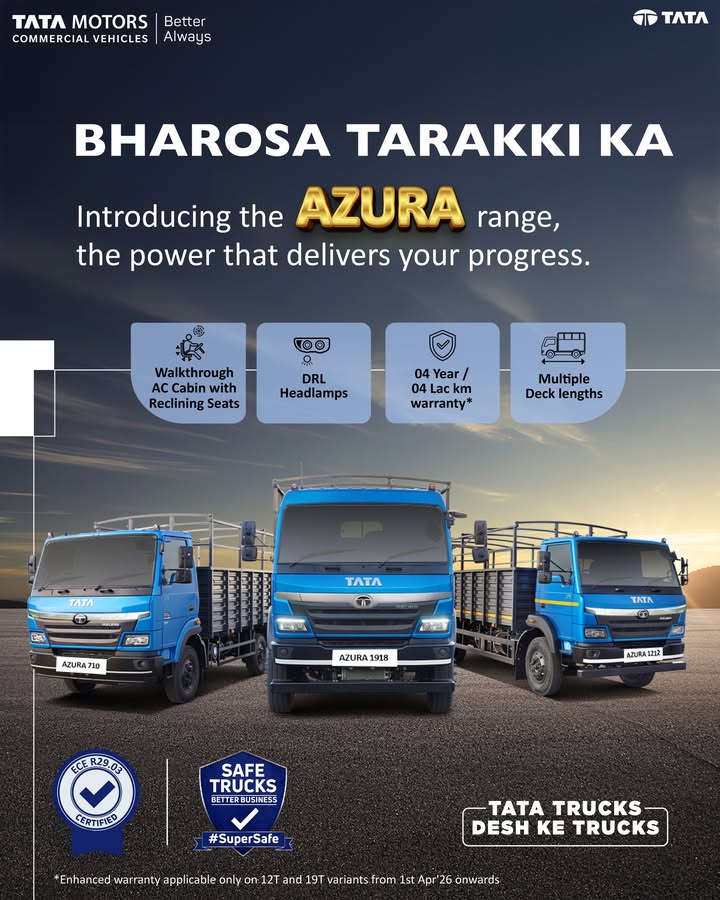 The new Azura range of trucks delivers dependable performance and efficiency to power your business growth across every jour...