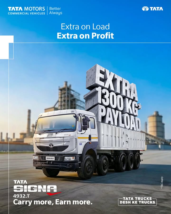 When operating costs keep rising but freight rates stay the same, every extra ton starts to matter. The Tata Signa 4932