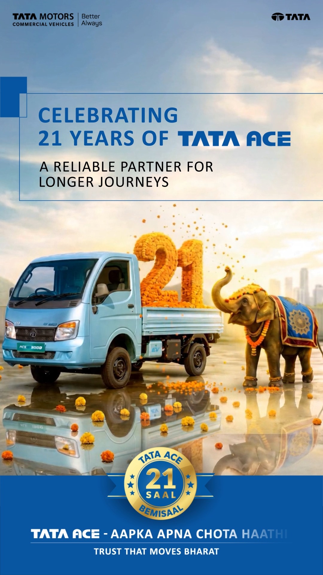 For over 21 years, your Chhota Haathi has been a trusted partner in every journey, delivering day after day across every roa...