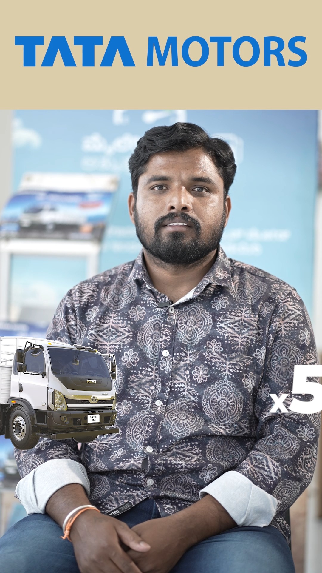 Long routes. Consistent profit. Mr Rajesh runs 5 Ultra T.19 trucks across long haul routes from Bengaluru to North India