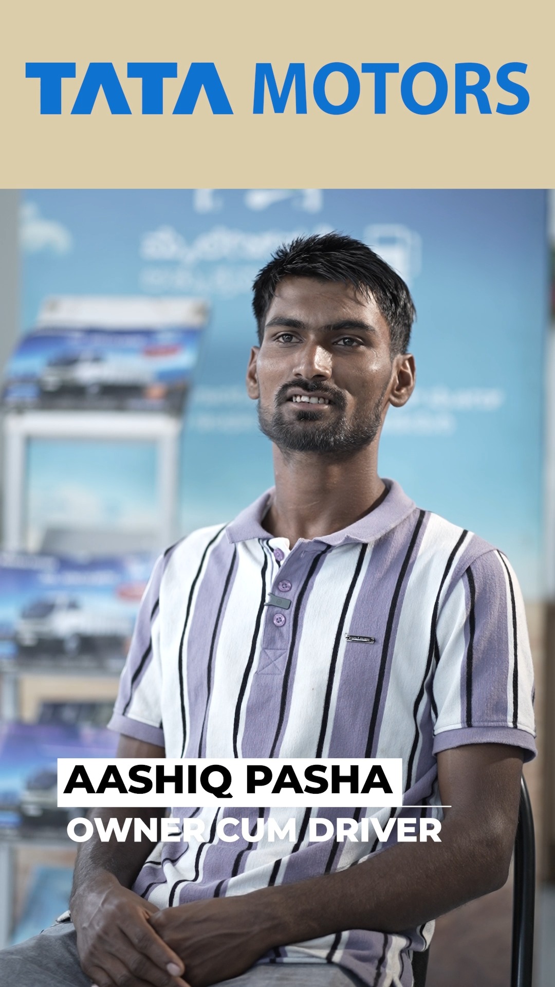 Faster trips. Higher income. Owner driver Aashiq Pasha is earning more with the Ultra T.19. Trips completed 1 1