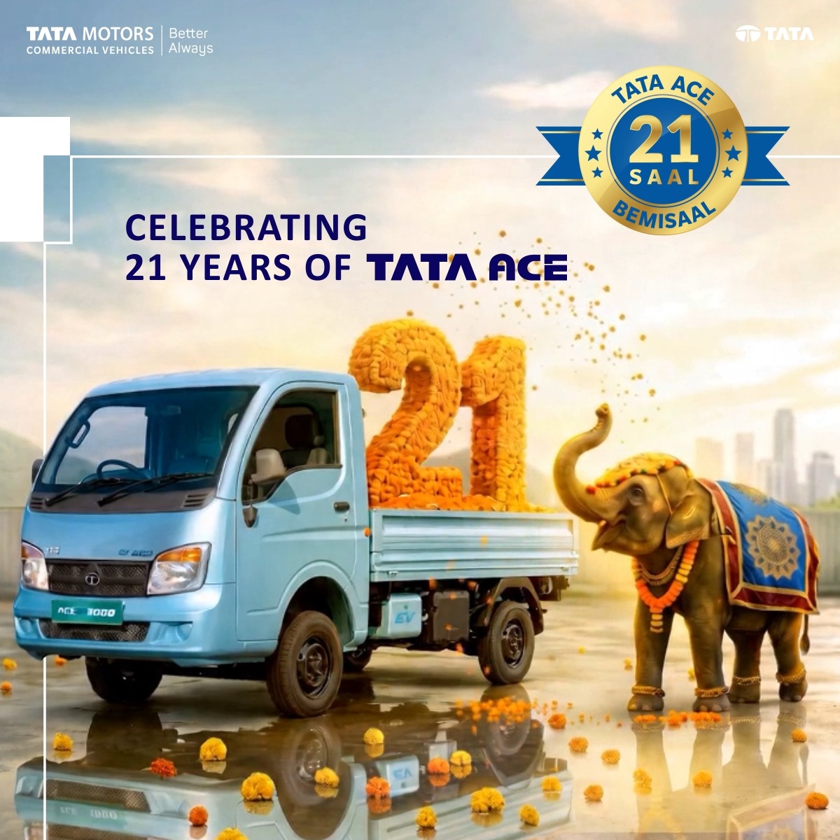 We are marking 21 years of Tata ACE with Customer Care Mahotsav across all dealership workshops