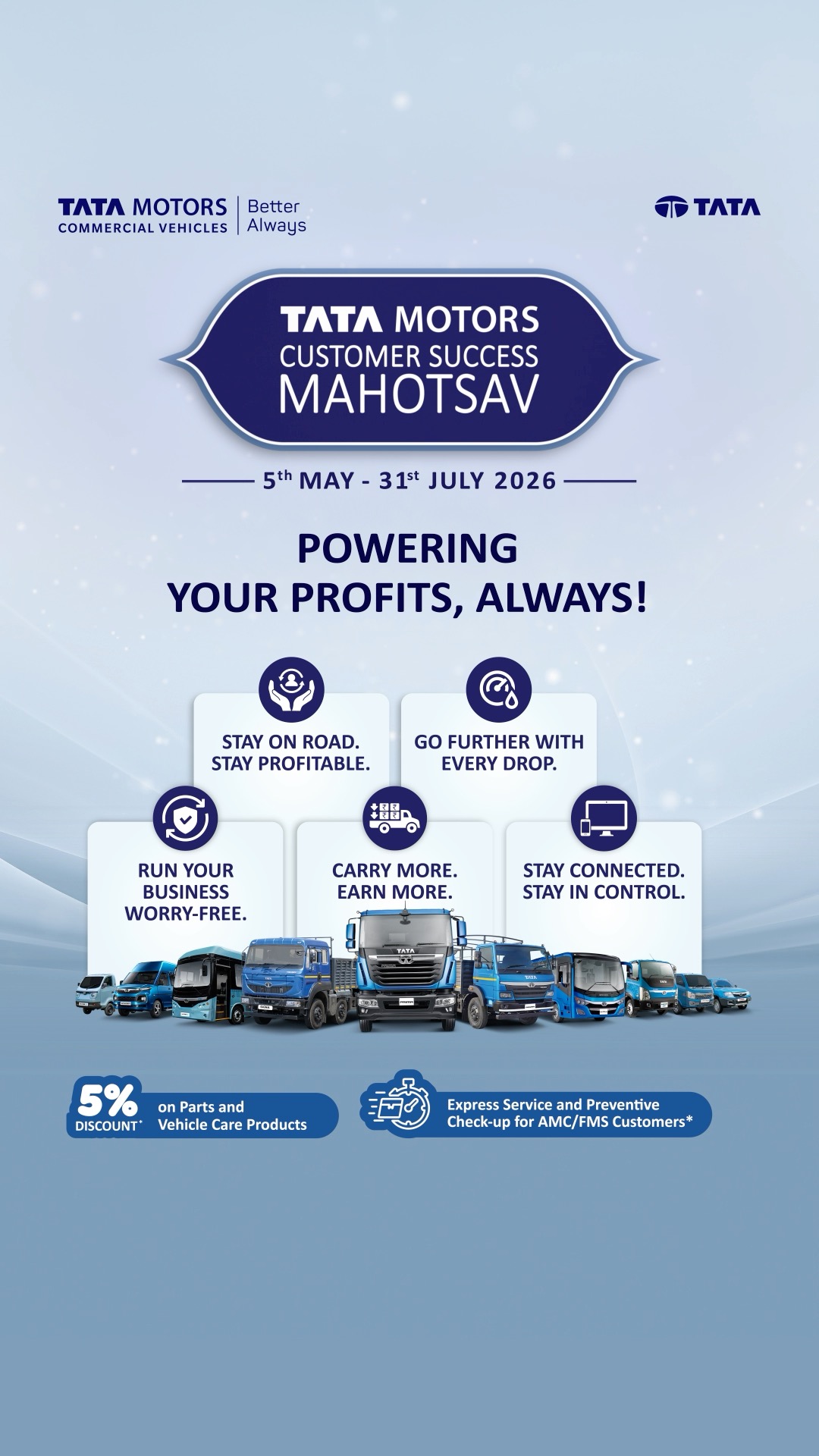 Stay On Road. Stay Profitable. Keep your vehicle ready for the season ahead