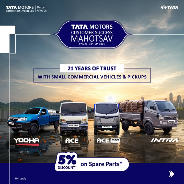 Were celebrating 21 years of ACE with Customer Care Mahotsav across all dealership workshops