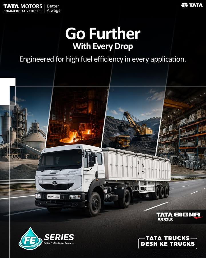 From cement and steel to coal and minerals, every business runs on efficiency that delivers more. The Tata Signa 5532