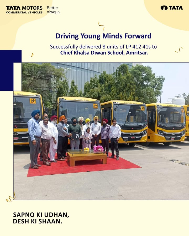 At Tata Motors, we believe every student deserves a journey that s safe, comfortable, and dependable