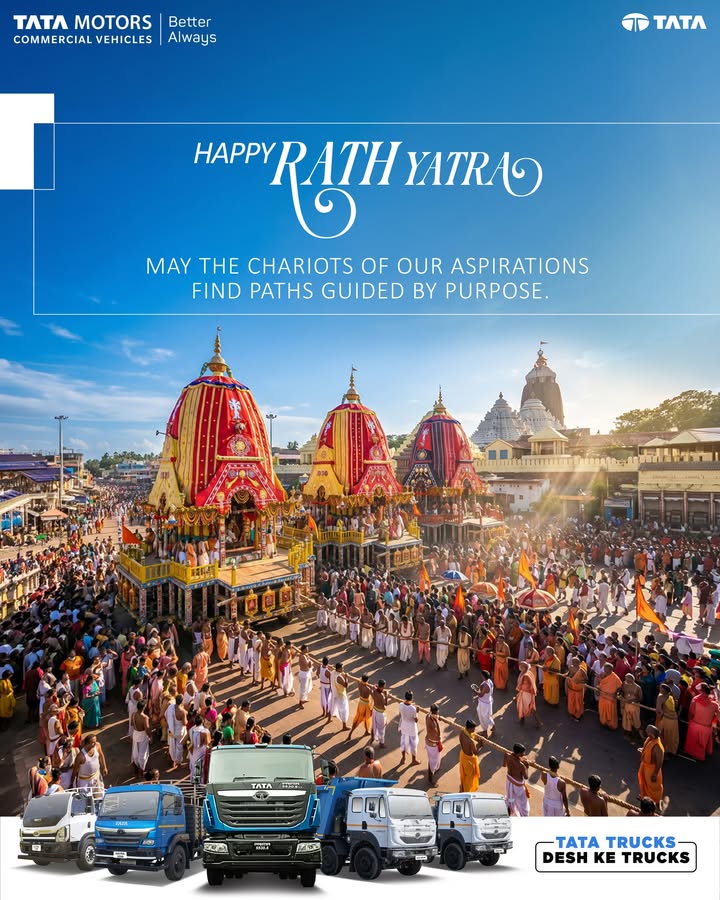 Celebrating the sacred Rath Yatra of Lord Jagannath, a tradition that reflects the spirit of faith and inspires us to move a...