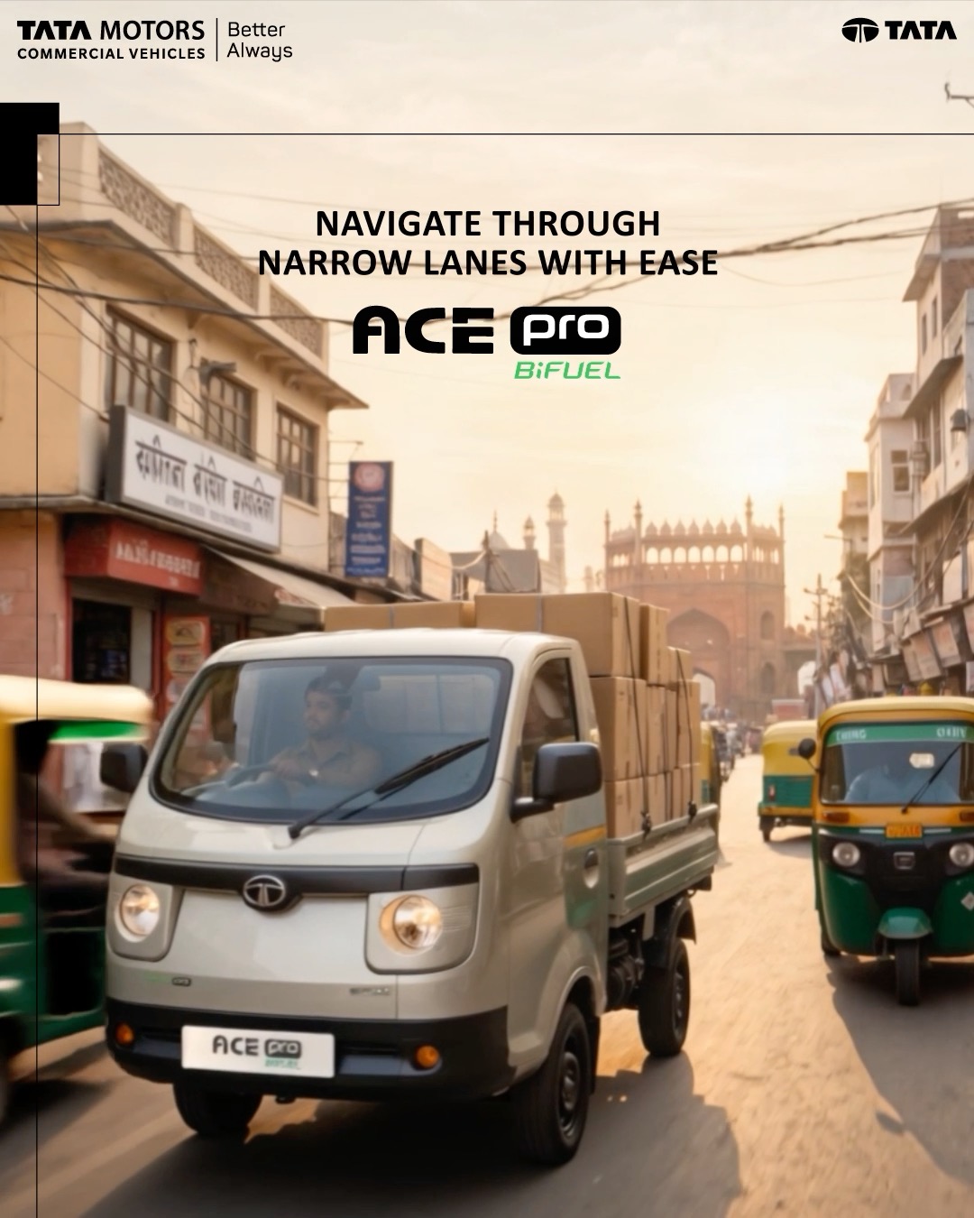More trips. More deliveries. More business growth. Tata Ace Pro your trusted partner for every delivery