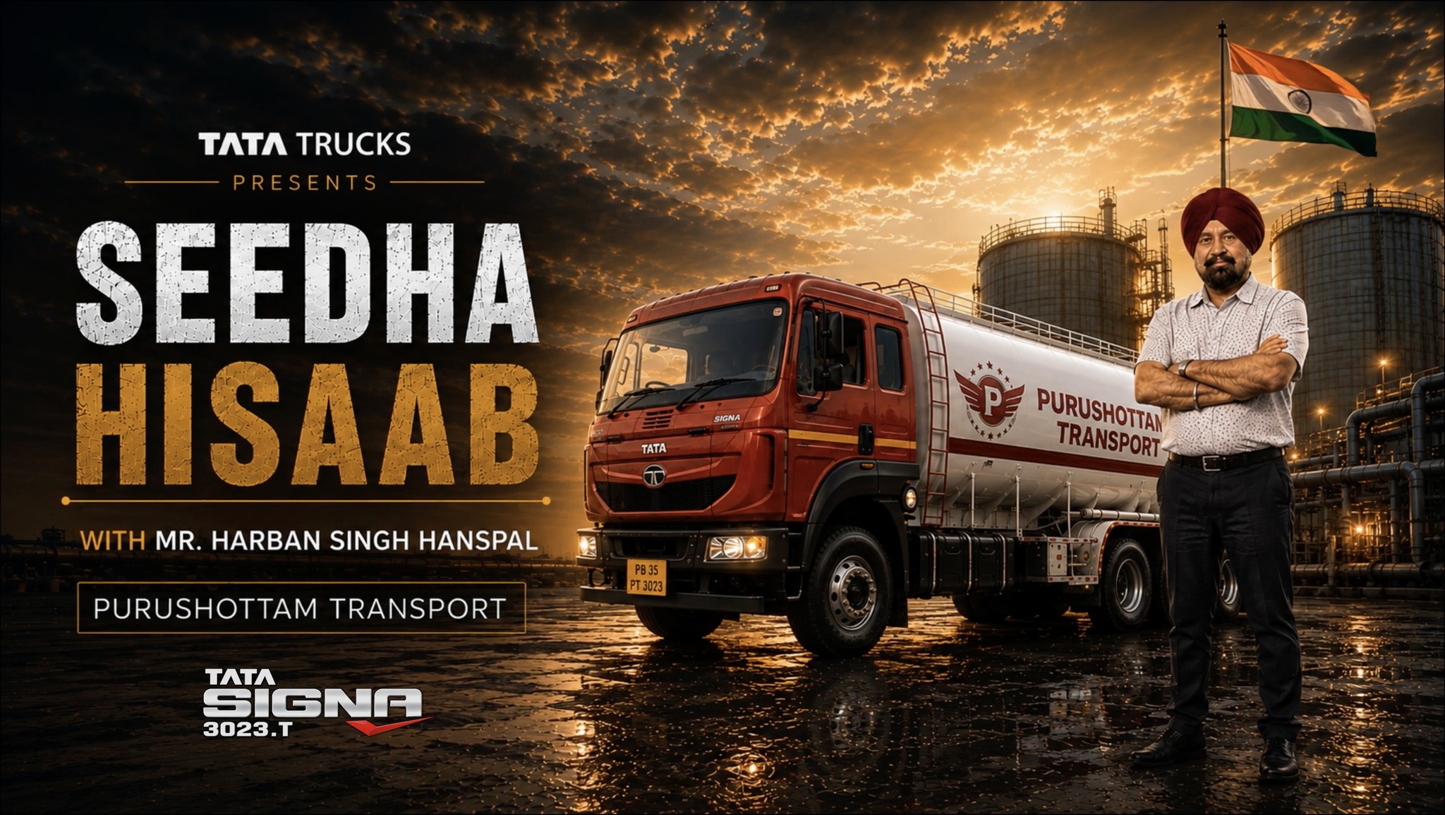 For Harban Singh Hanspal of Purshottam Transport, the hisaab is seedha