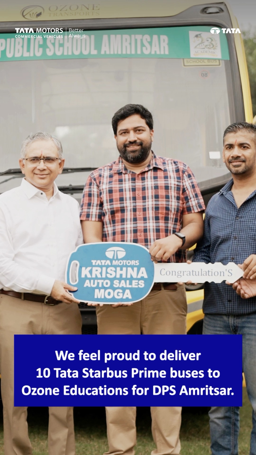 Every school journey is a step towards a brighter future We are proud to deliver 10 Tata Starbus Prime buses to Ozone Educa...
