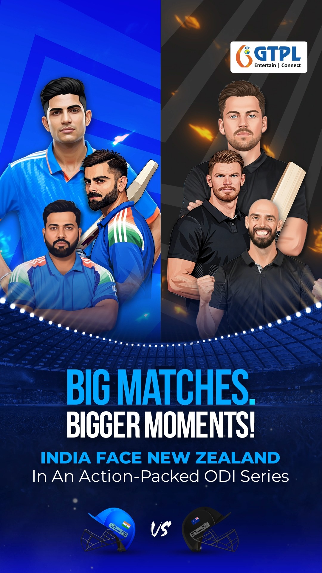 The excitement builds as India and New Zealand go head to head in a much anticipated one day series