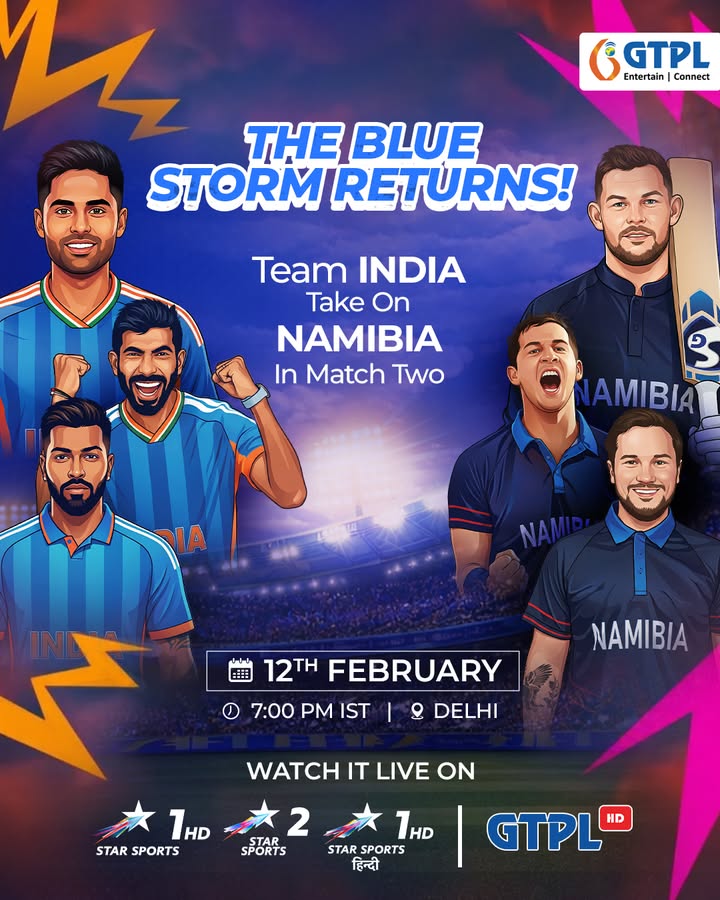The stage is set for another thrilling evening of cricket. Team India will face Namibia in this crucial group stage clash