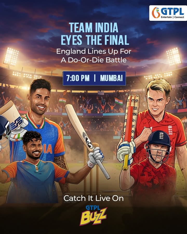 Two strong teams, one massive contest, and the final in sight. Team India faces England in a thrilling knockout battle