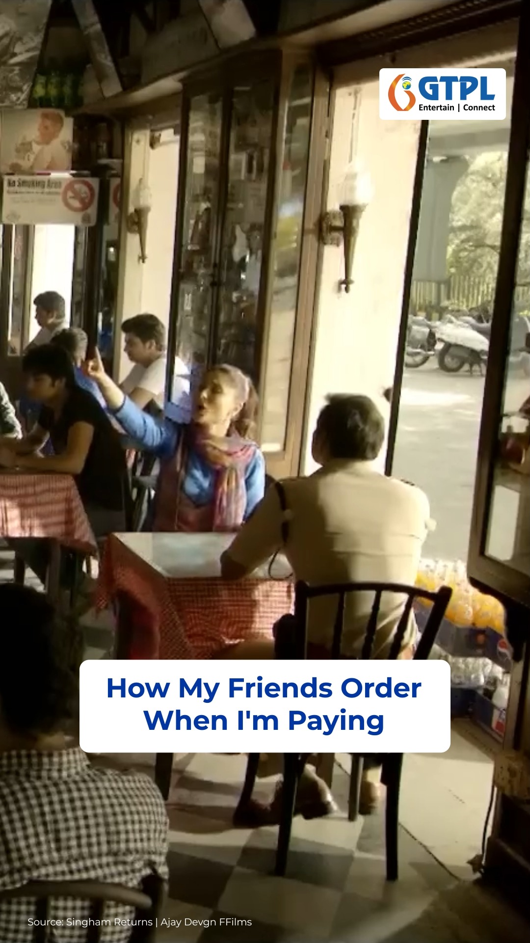 Theres a unique confidence that appears when someone else is covering the bill