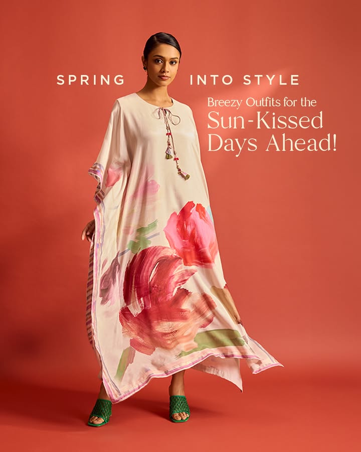 Spring is here, and so is the vibe. A flowy kaftan is everything you need to bring those fresh, seasonal feels