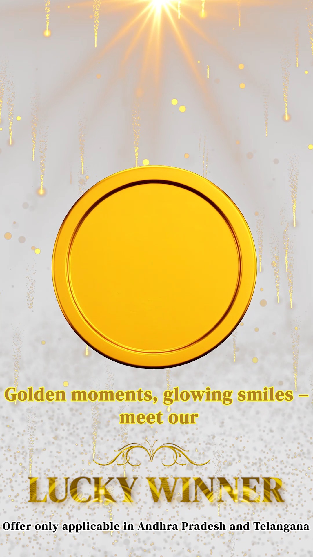 Our shoppers were elated to receive a gold coin for their shopping at Reliance Digital