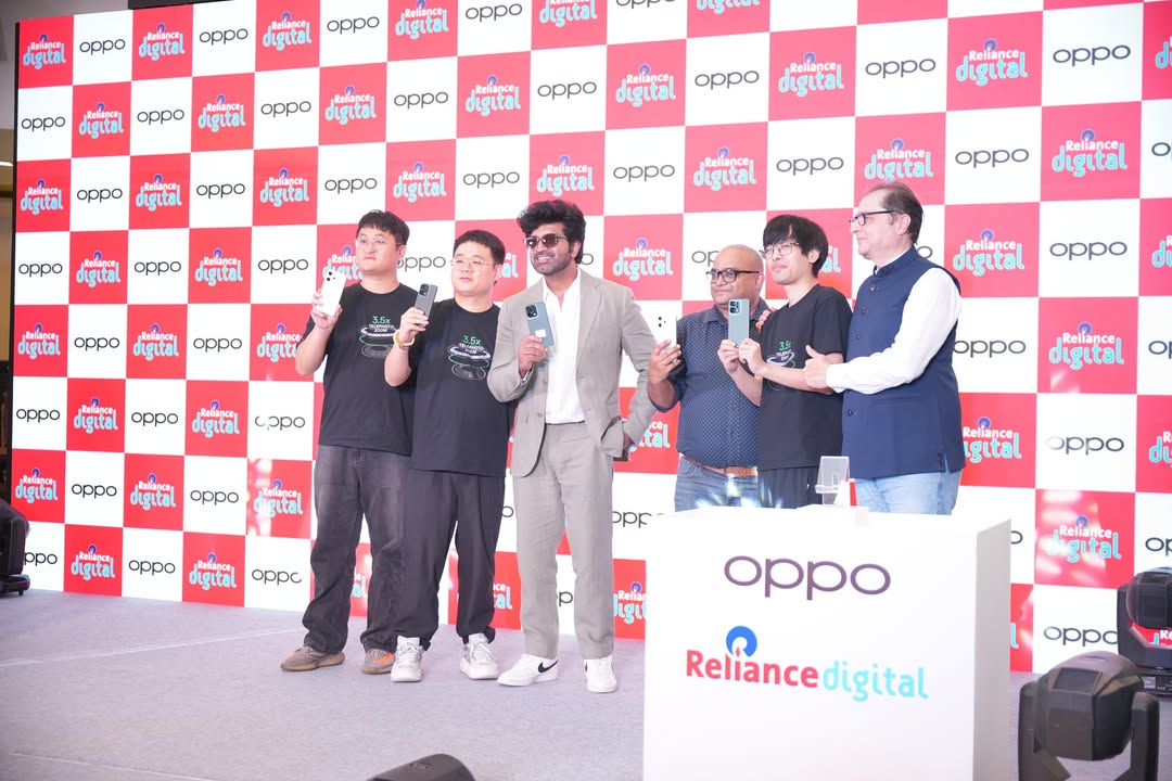 Lights, Camera, OPPO Reno14 Series Arun Vijay unveiled the OPPO Reno14 Series at Reliance Digital in Chennai a...