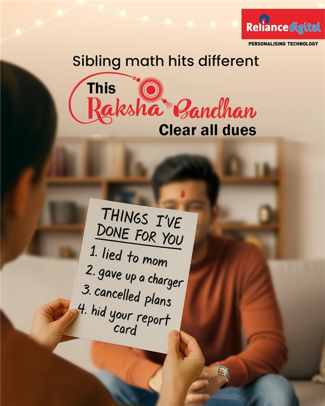 Siblinghood is a lifelong subscription. The Raksha Bandhan gifts are just a renewal