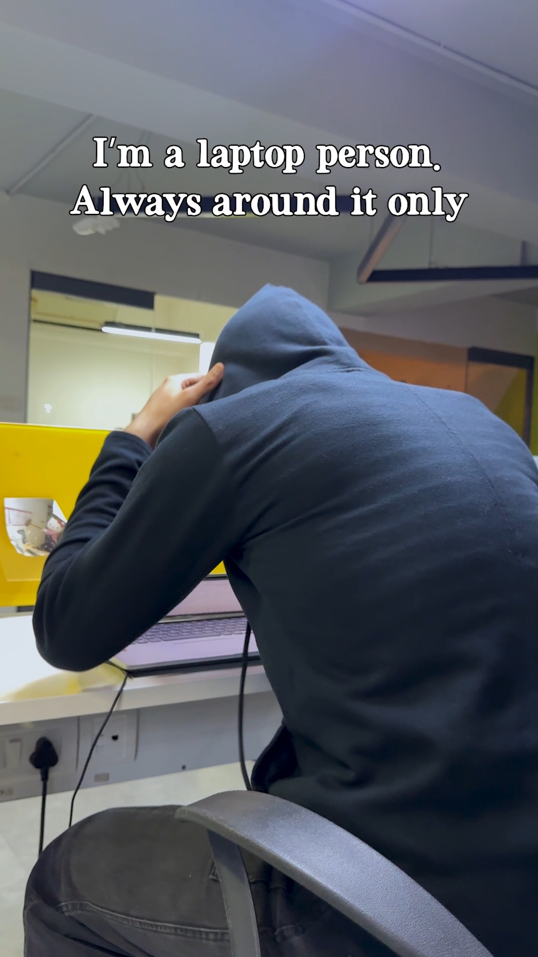 Became this person not at all by choice. Reliance Digital, Laptop, Mountains, Beaches, Office 