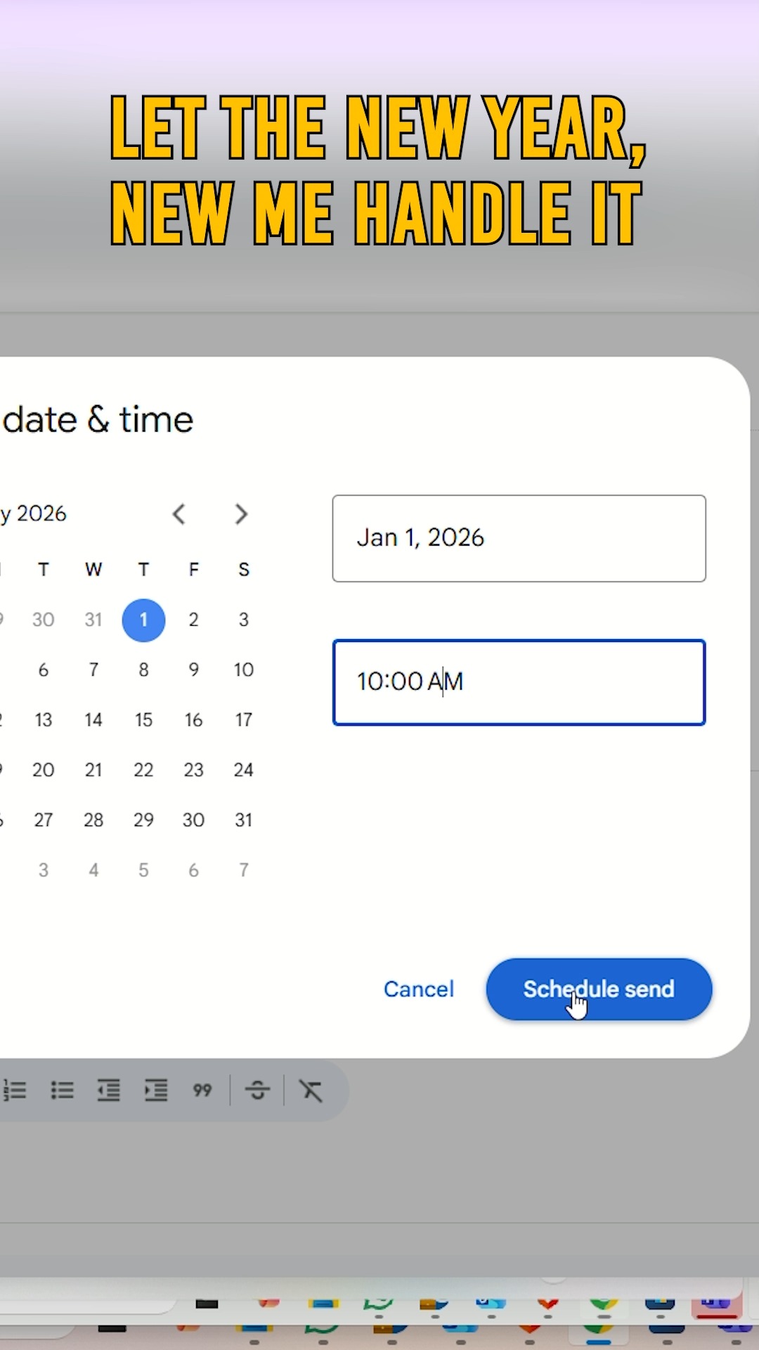 New Year s version of you handle it better, well hope so.
