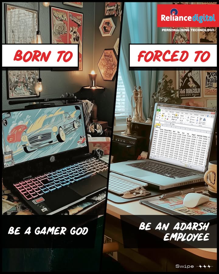 If only life could go this chill as we imagined Reliance Digital, Chill, Born to, Force To, Reality, Expectations, Techno...