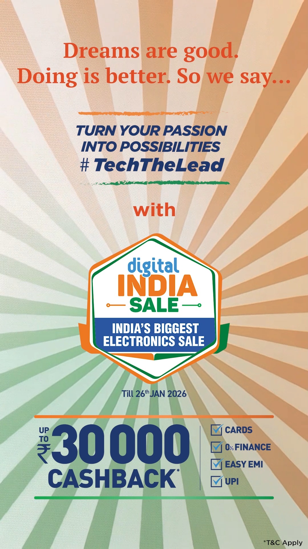  One day is a thought. Day one is a decision