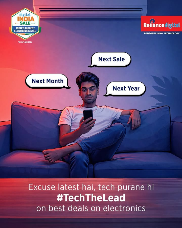 Dont let your upgrades keep hanging, TechTheLead with Reliance Digitals DigitalIndiaSale and start your day one