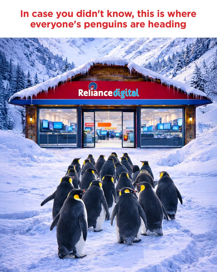 This is your sign to follow their lead Penguin, Reliance Digital, Trend, Technology, Moment Marketing, Group 