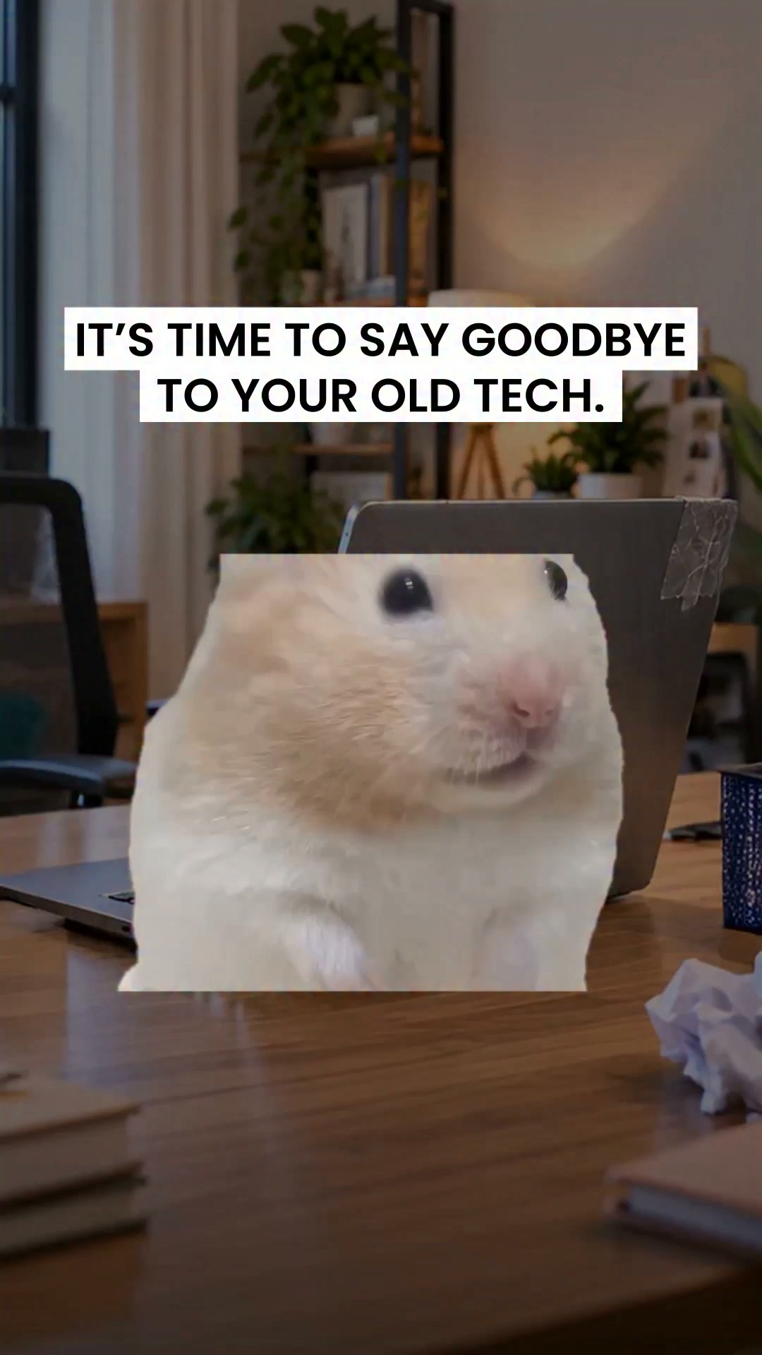 Consider this your final warning Your old tech has had a good run. Maybe its time you both moved on