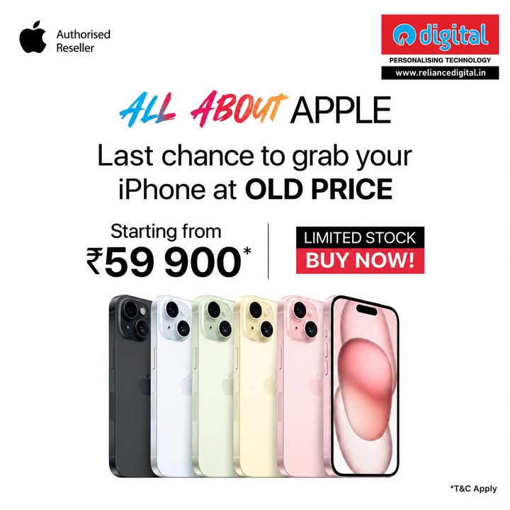 Still thinking about it This might be your last chance to grab iPhone 15, iPhone 16 iPhone 17 at the old prices ...