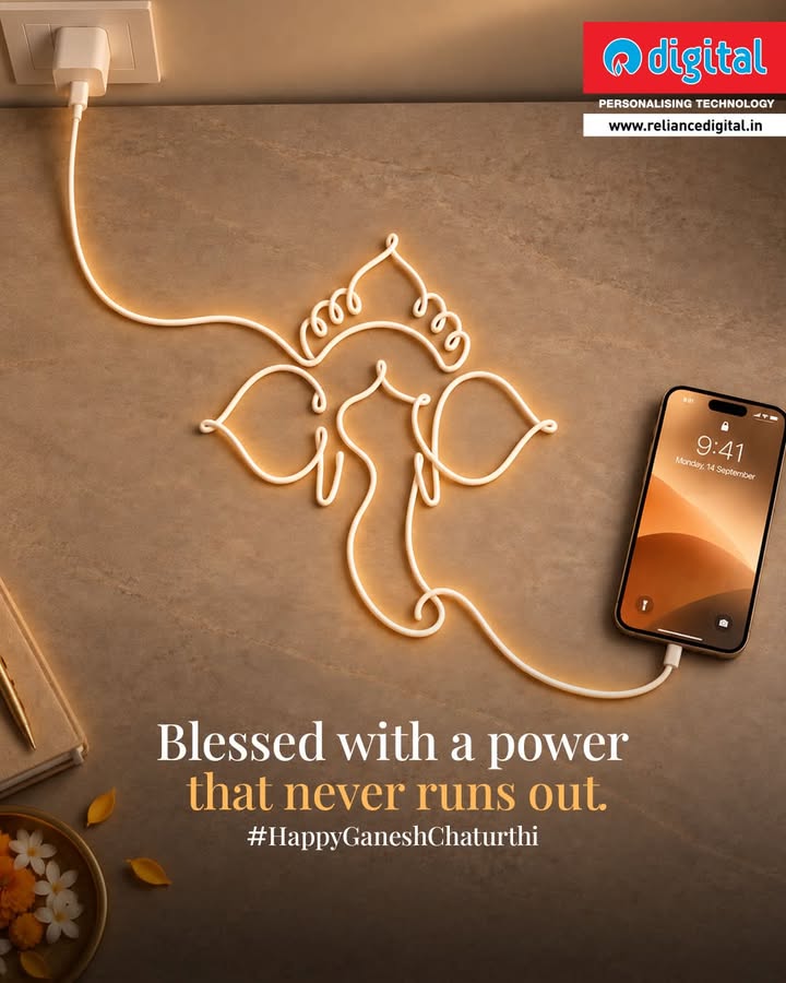 With Ganeshas blessings, may you always stay powered by positivity, prosperity and happiness