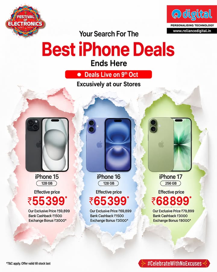 Three generations of iPhone, all at unbeatable prices
