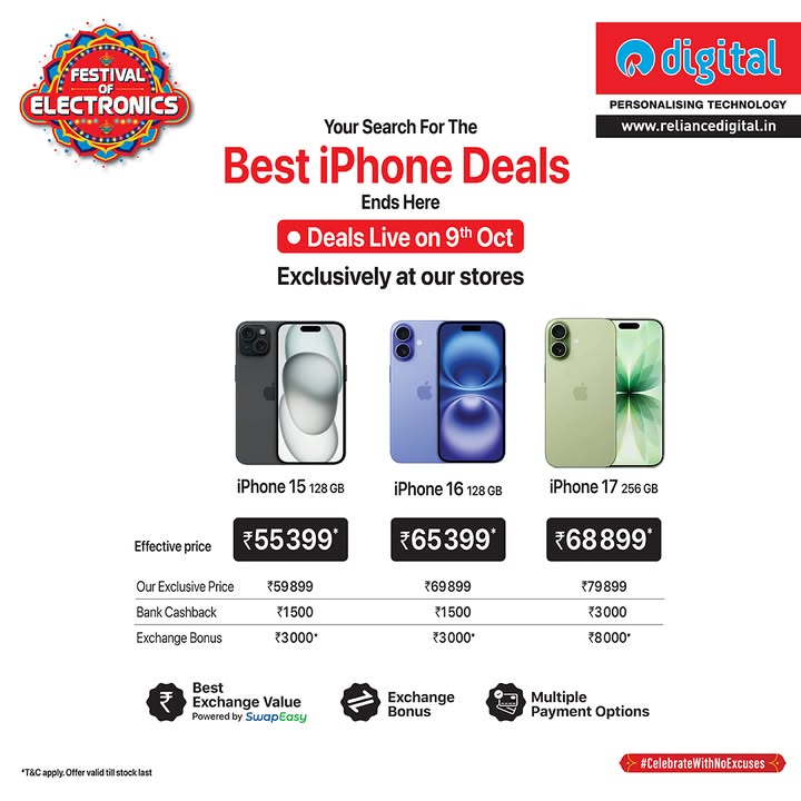 Three generations of iPhone, all at unbeatable prices