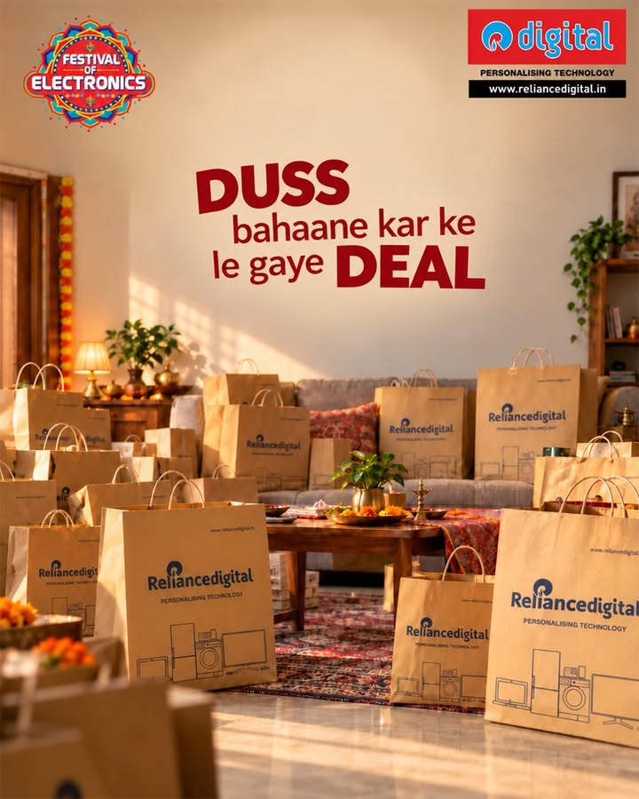 No excuses when deals are so great This festive season, you have every reason to shop With Reliance Digital s...
