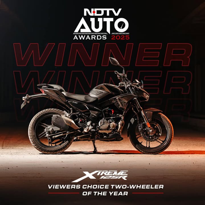 Your love has put us on top Xtreme 125R wins NDTV Auto Awards 2025 Viewers Choice Two Wheeler of the Year