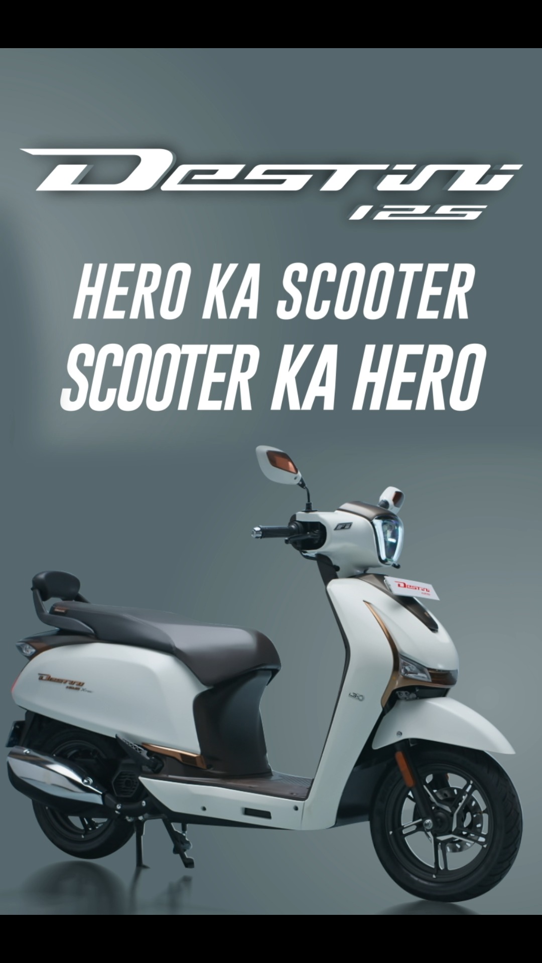 The little oasis of comfort on wheels. Destini125 HeroKaScooter ScooterKaHero HeroMotoCorp