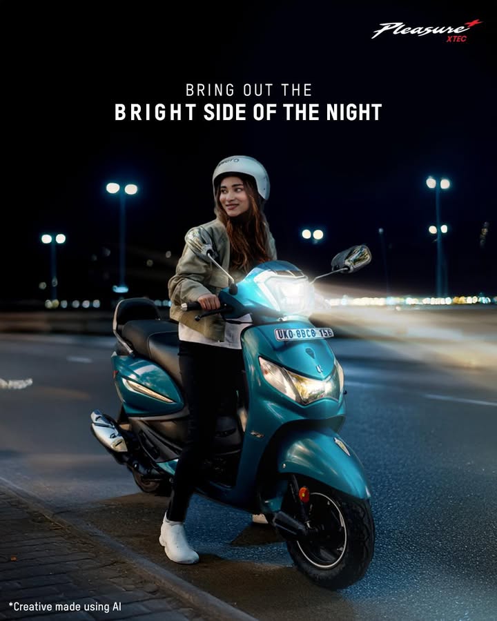 Glow through whatever you go through. Pleasure HeroMotoCorp