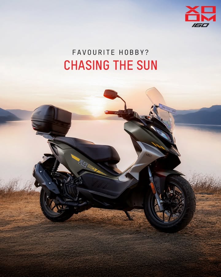 Go where the view takes your breath away. XOOM160 HeroMotoCorp