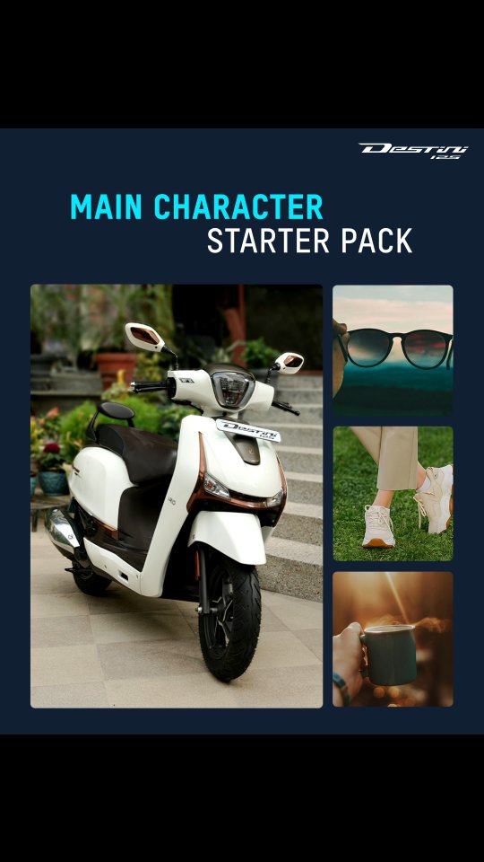 A little style. A little spontaneity. A lot of you. Destini125 HeroMotoCorp