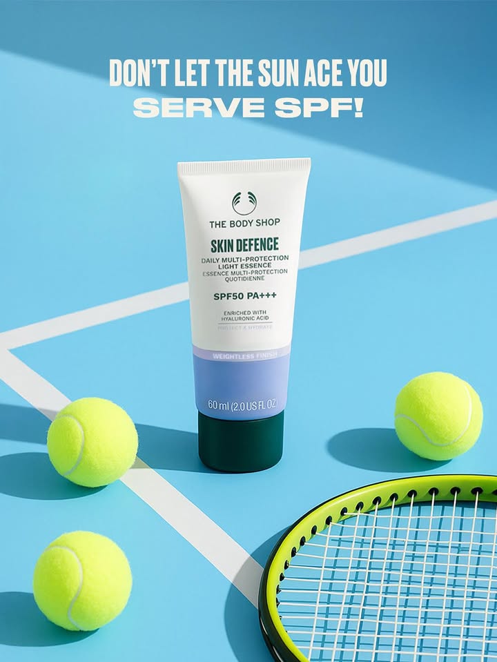 Not every match is played with a racquet Sometimes it is you versus the sun on a run, running errands, or just stepping out for a break. The Skin Defence Multi Protection Light Essence SPF 50 PA has your back Not every match is played with a racquet Sometimes it is you versus the sun on a run, running errands, or just stepping...