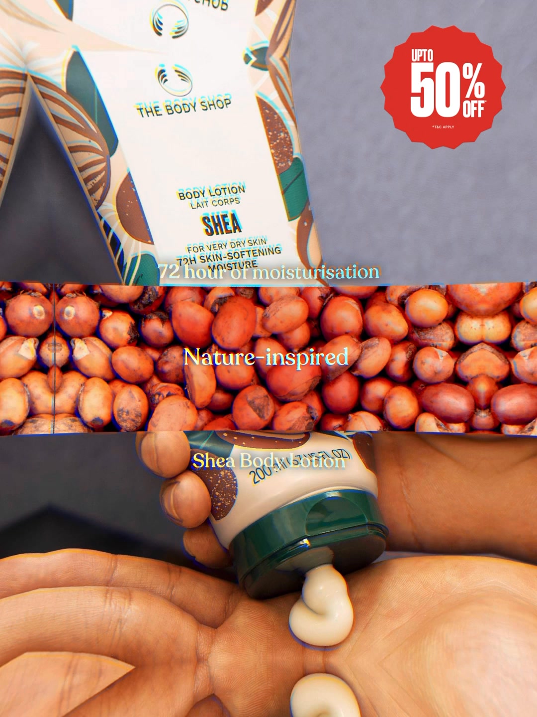 Turns out natures love language is moisturisation These lotions get you soft, smooth, and sorted for 72 hours...