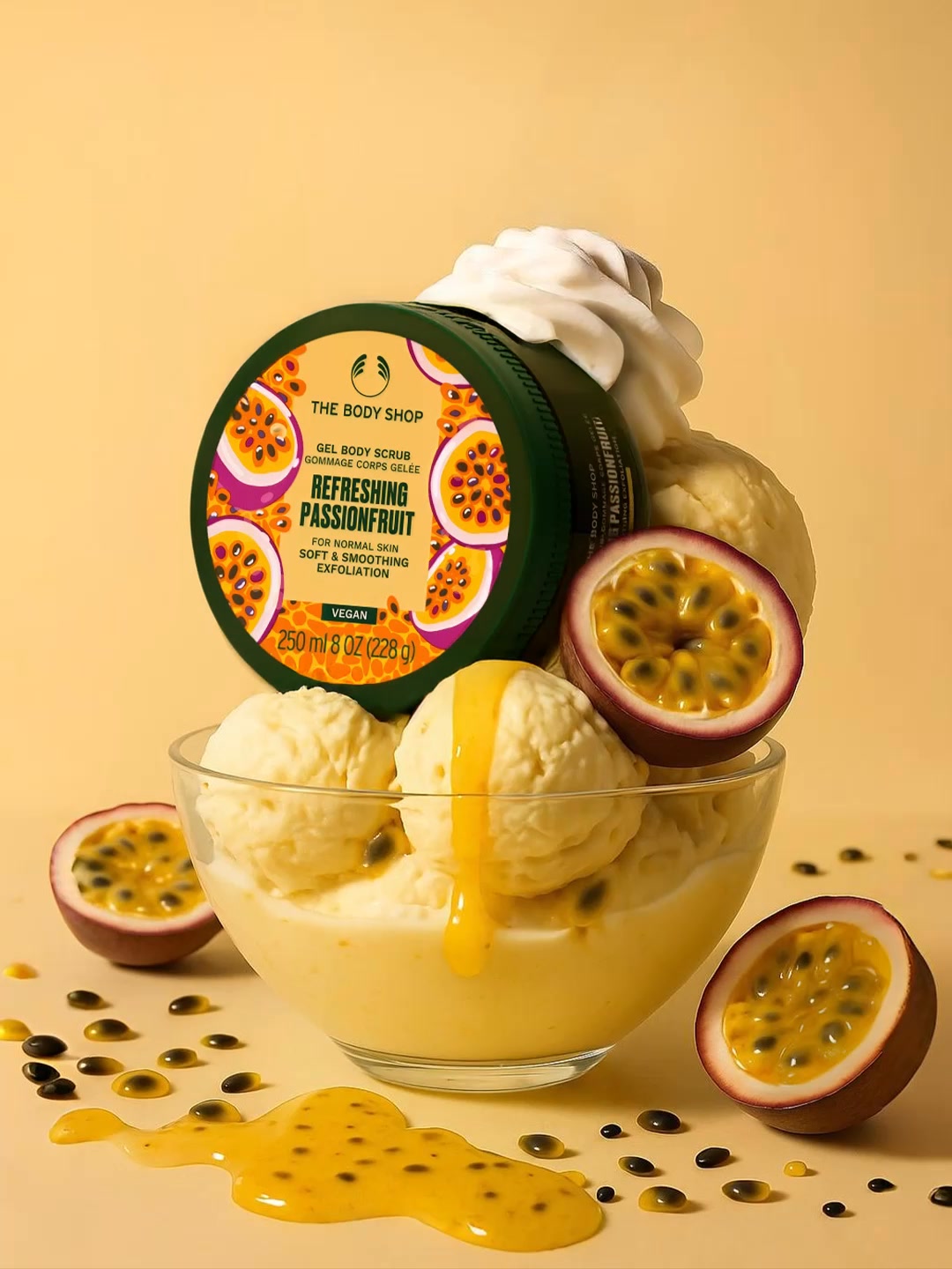 Skin looking for a little extra love Our Passionfruit Gel Body Scrub is here to smooth things over