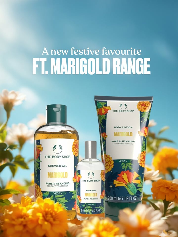 Step into the season with the glow of marigolds Our new Marigold range brings together hydration, fragrance, and festivity turning everyday care into little celebrations youll love to share Step into the season with the glow of marigolds Our new Marigold range brings together hydration, fragrance, and fe...